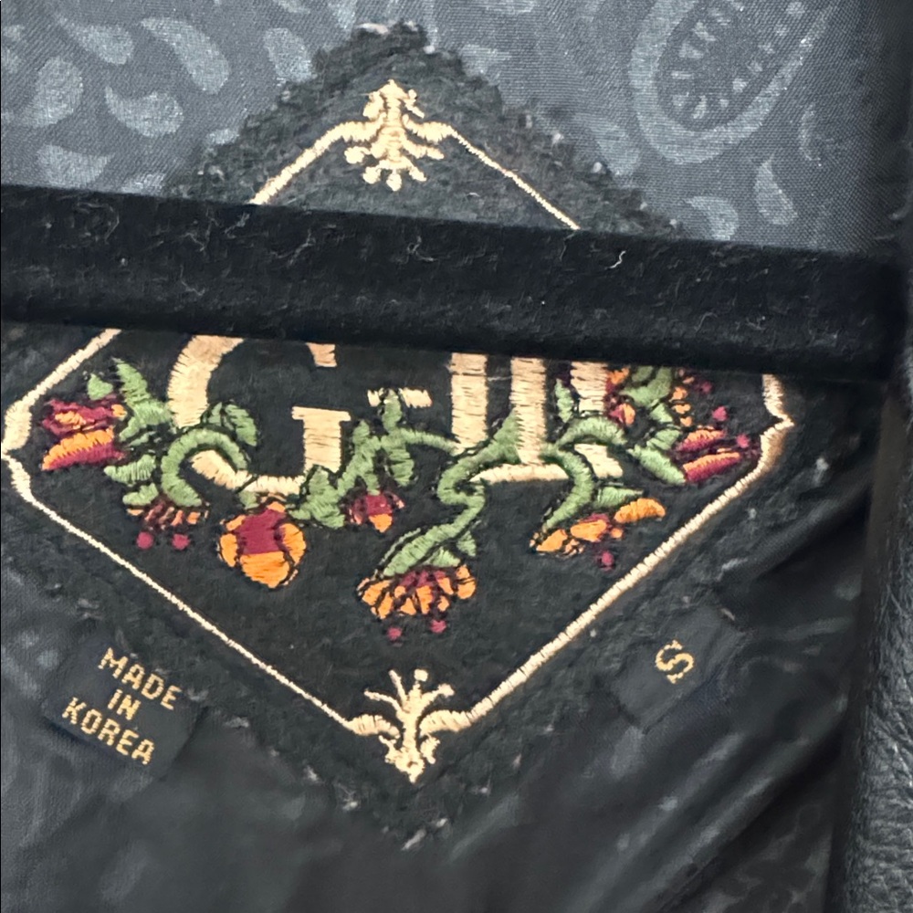 G-III Vintage Women's Genuine Black Leather Longline Jacket - Size S - Picture 2 of 6